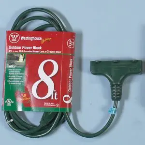 8 Foot Outdoor Extension Cord