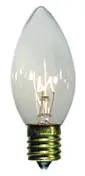 Candle-shaped light bulb