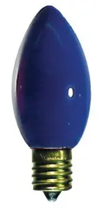 C7 blue incandescent bulb