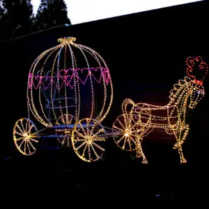 Festive carriage lighting decoration