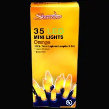 35 LED mini lights packaging