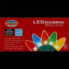 Multi-colored LED bulb packaging
