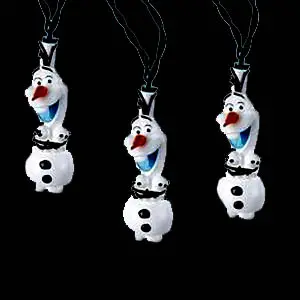 Cute snowman decorations on strings