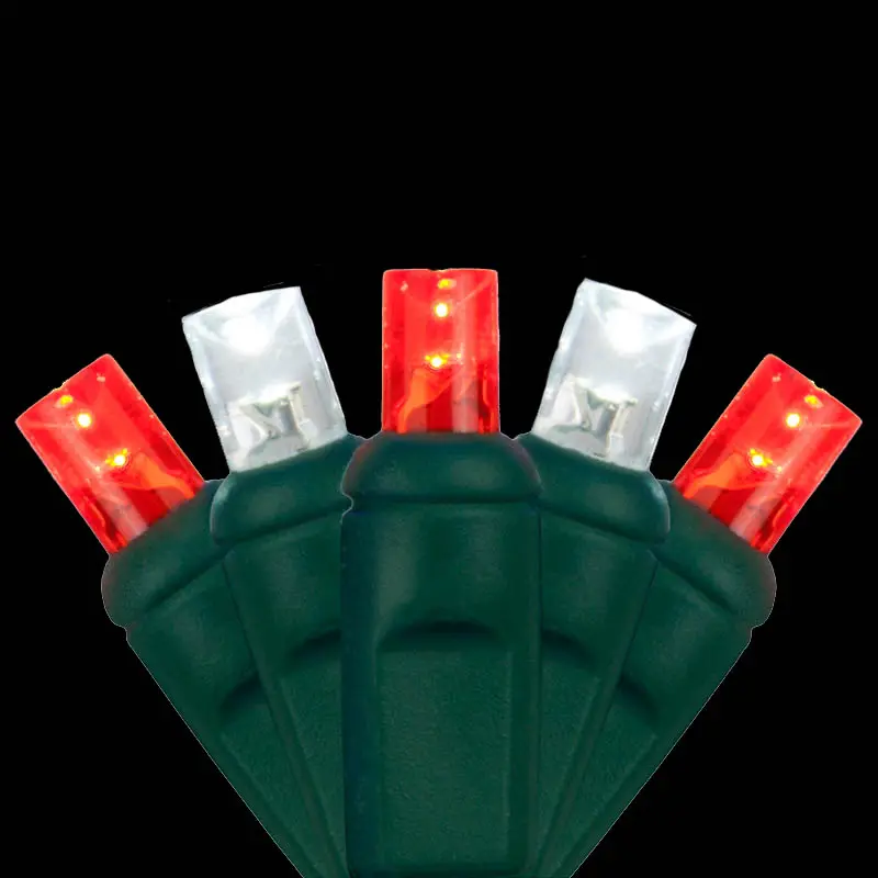 Red and white LED Christmas lights