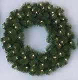 36" Prelit Wreath