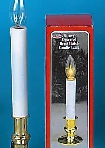Brass Plated Battery Operated Candle