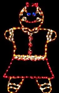 Lighted Gingerbread Girl
