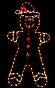 Lighted Gingerbread Boy