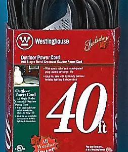 40 Foot Green Extension Cord