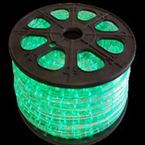 Green LED Rope Light Bulk Spool