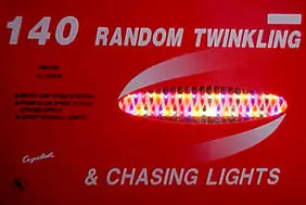 140 Chasing Lights White Wire