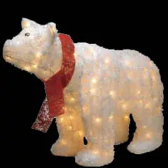 Lighted Polar Bear