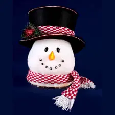 Fiber Optic Snowman Head