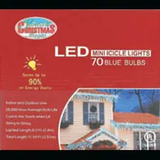 70 LED Icicle Lights