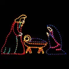 3 Piece Nativity in Color