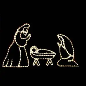 3 Piece Nativity Warm White