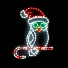 Snowy Christmas Owl