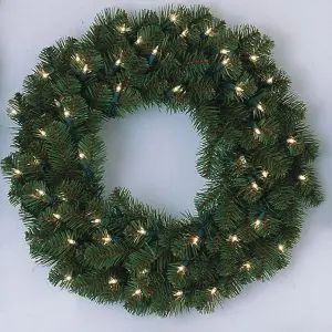 LED Pine Christmas Wreath
