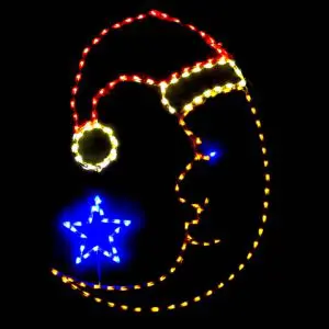 Santa Moon and Star