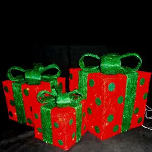Lighted Red Pokodot Gift Set
