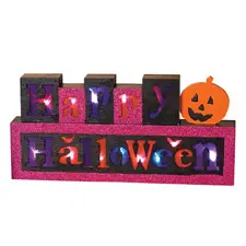 Happy Halloween Lighted Sign