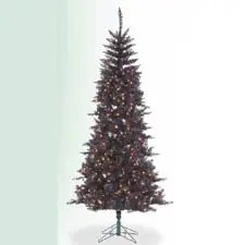 Charcoal/Black Pre-lit Tree