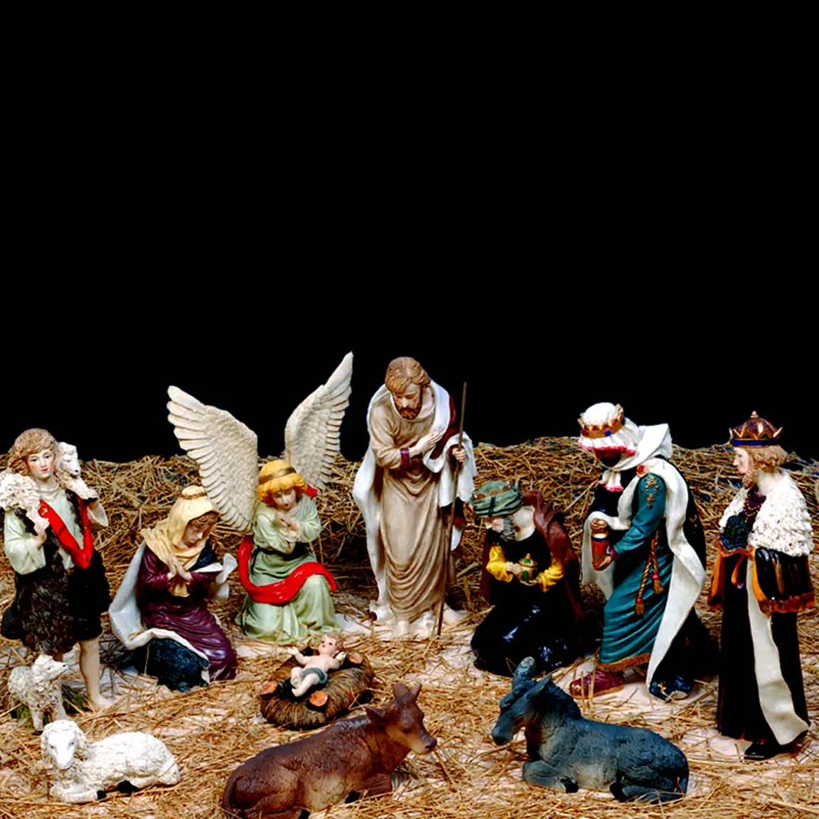 Large Polyresin Nativity