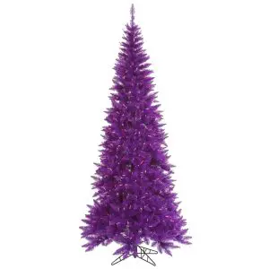 7.5' Purple Prelit Tree