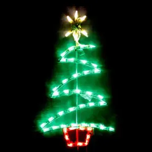 LED Zig Zag Christmas Tree
