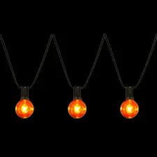 Orange Globe Lights