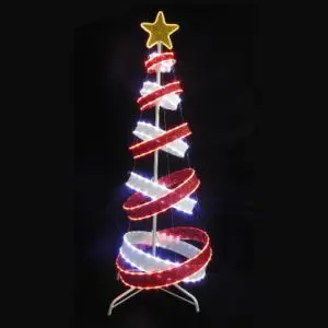 Red /White Spiral Tree