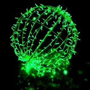 LED Jumbo Green Sphere