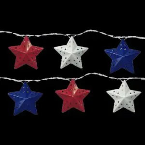 Red White Blue Lighted Stars