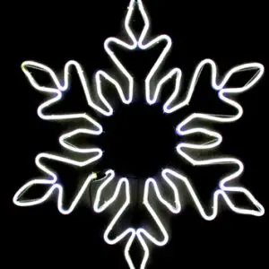 28" LED White Snowflake
