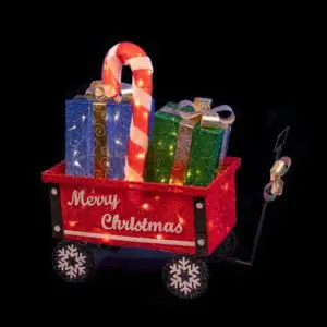 LED Lighted Wagon w Gifts