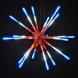 Red White Blue Animated Starburst
