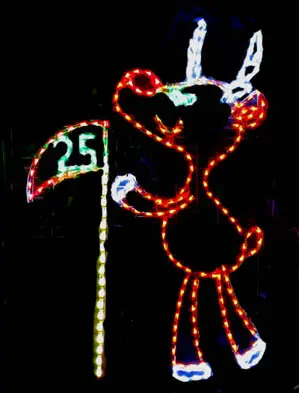 Caddy Deer with Flag