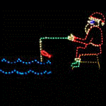 Santa with Jumping Fish