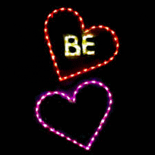 LED Animated Be Mine Hearts