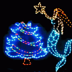 Mermaid at Christmas